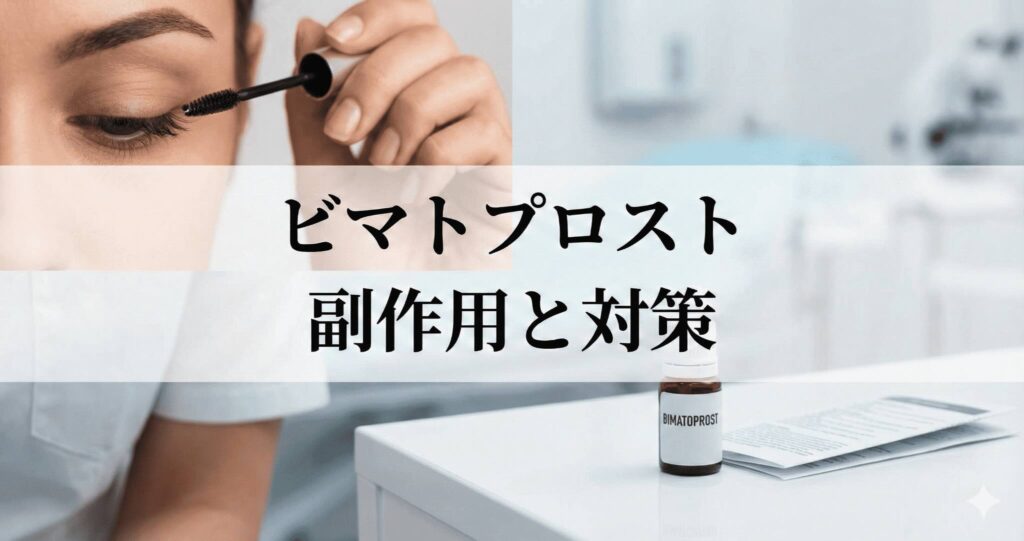 ビマトプロストの副作用と確率は？色素沈着は防げる？正しい塗り方と対処法