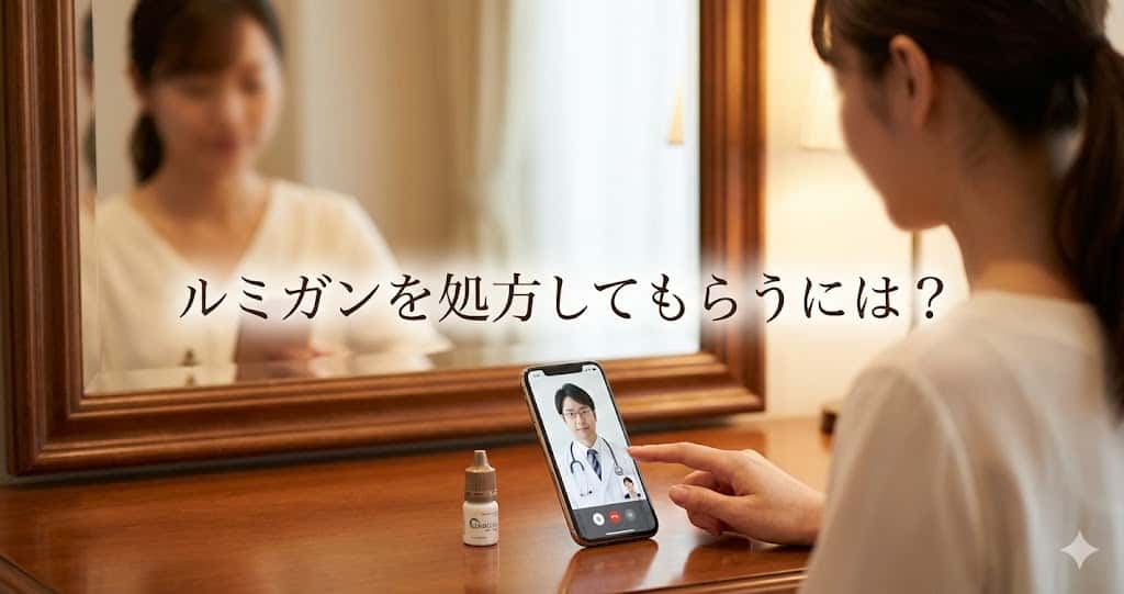 ルミガンを処方してもらうには？スマホで完結する正規の入手方法